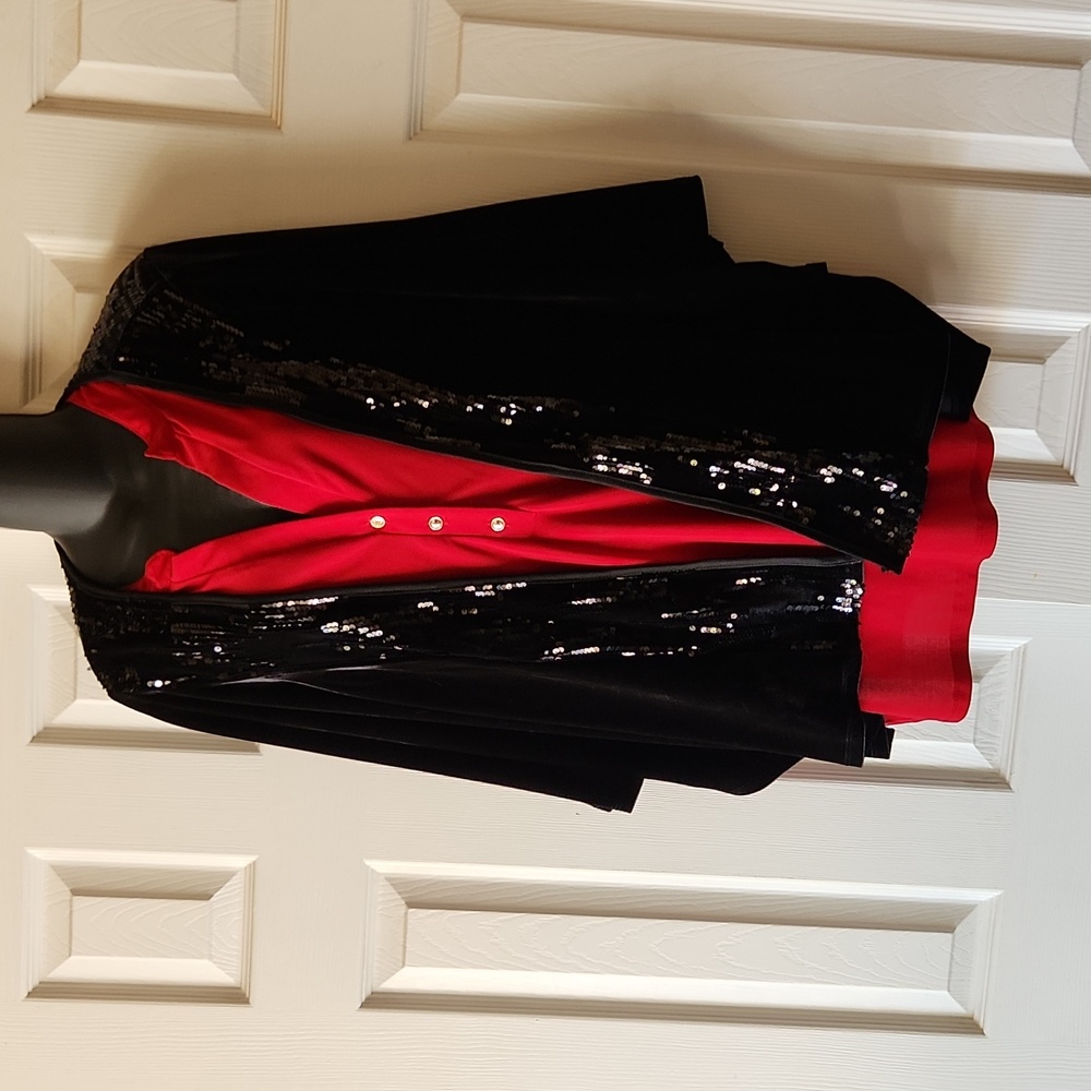 Velvet Sequined Capelet